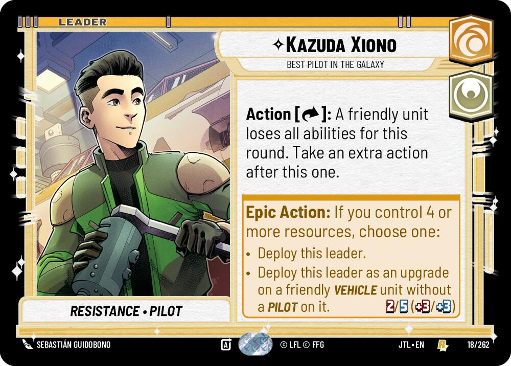 Kazuda Xiono - Best Pilot in the Galaxy (018/262) (018/257) [Jump to Lightspeed] | Fandemonia Ltd