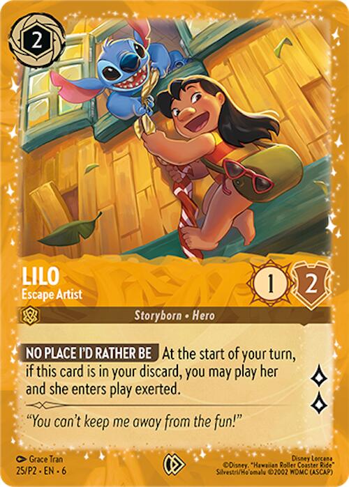 Lilo - Escape Artist (25) [Promo Cards] | Fandemonia Ltd