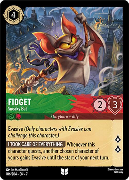 Fidget - Sneaky Bat (106/204) [Archazia's Island] | Fandemonia Ltd