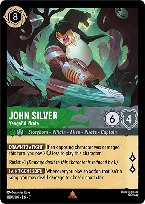 John Silver - Vengeful Pirate (109/204) [Archazia's Island] | Fandemonia Ltd