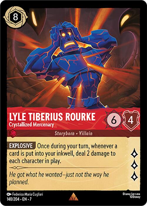Lyle Tiberius Rourke - Crystallized Mercenary (140/204) [Archazia's Island] | Fandemonia Ltd