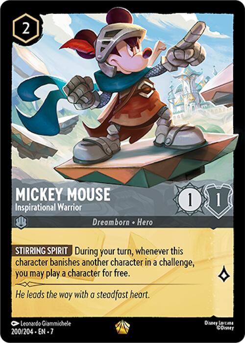 Mickey Mouse - Inspirational Warrior (200/204) [Archazia's Island] | Fandemonia Ltd
