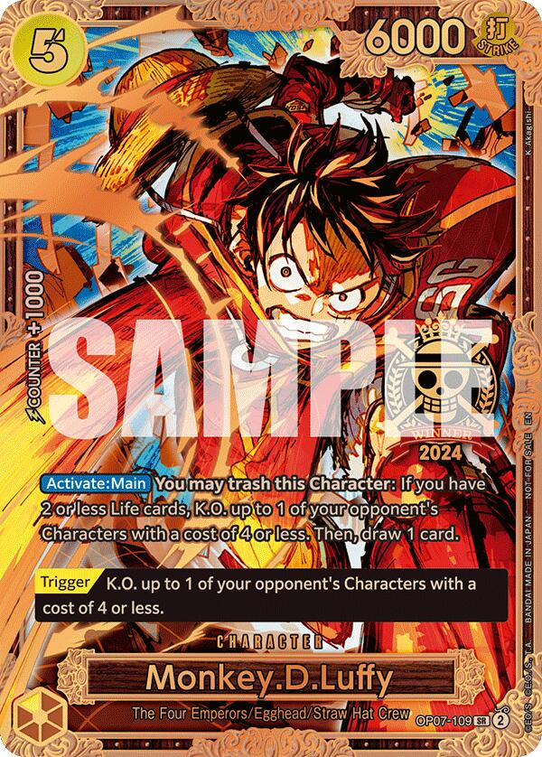 Monkey.D.Luffy (Championship 2024 World Final 3rd Place) [One Piece Promotion Cards] | Fandemonia Ltd