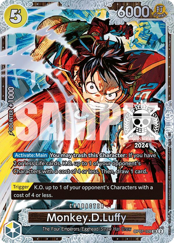 Monkey.D.Luffy (Championship 2024 World Final 2nd Place) [One Piece Promotion Cards] | Fandemonia Ltd