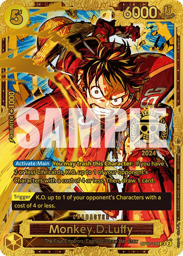 Monkey.D.Luffy (Championship 2024 World Final 1st Place) [One Piece Promotion Cards] | Fandemonia Ltd