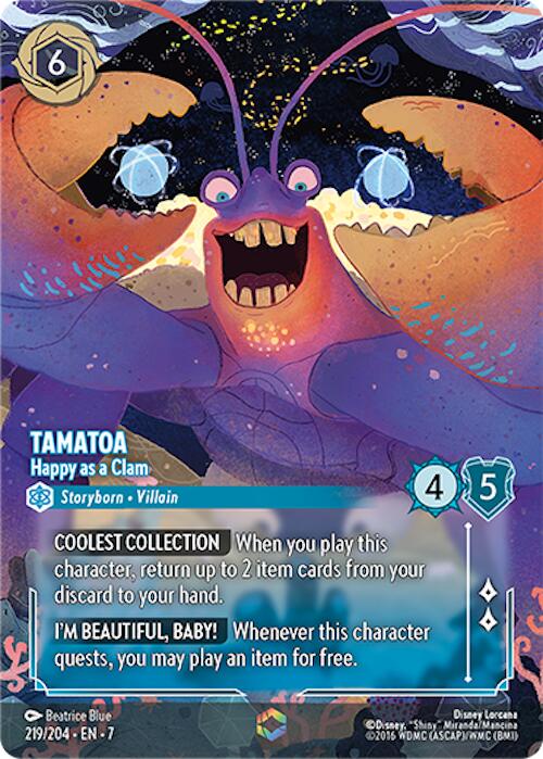 Tamatoa - Happy as a Clam (Enchanted) (219/204) [Archazia's Island] | Fandemonia Ltd