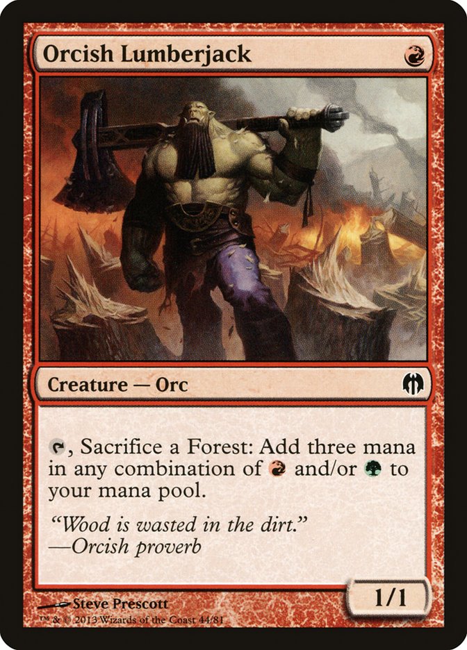 Orcish Lumberjack [Duel Decks: Heroes vs. Monsters] | Fandemonia Ltd