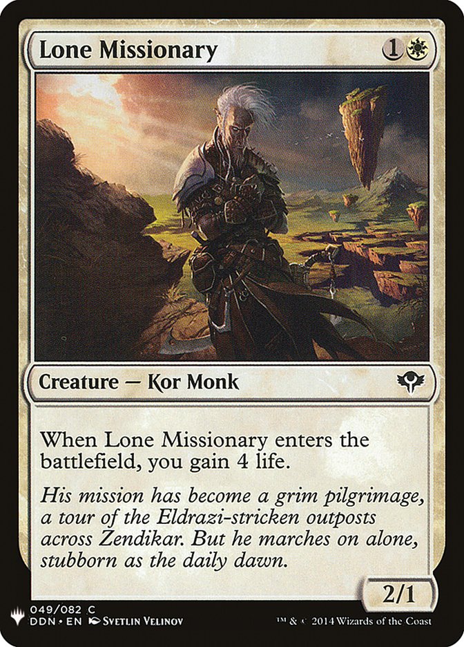Lone Missionary [Mystery Booster] | Fandemonia Ltd