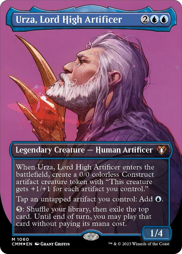 Urza, Lord High Artificer (Borderless Textured Foil Frame Break) [Commander Masters] | Fandemonia Ltd