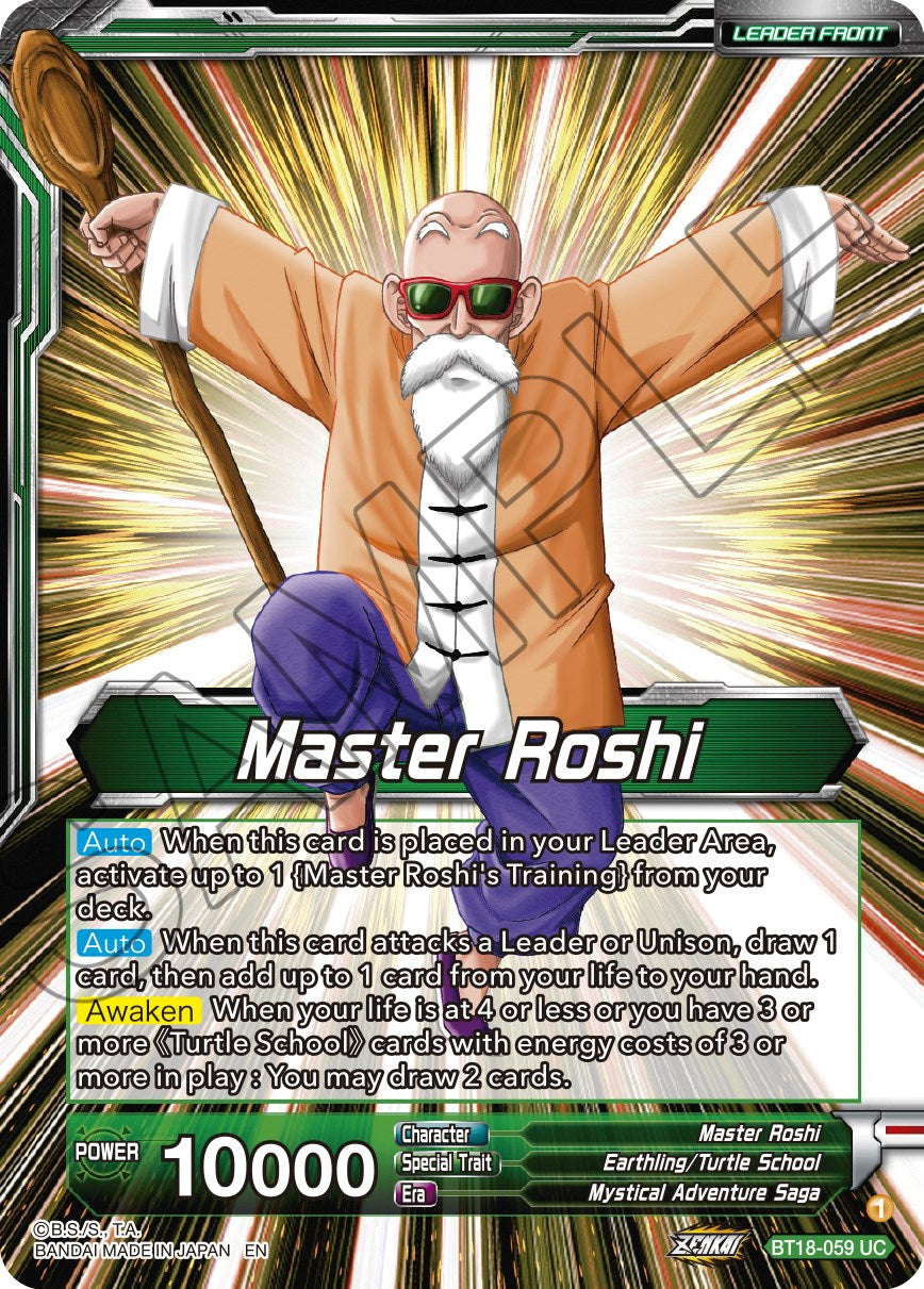 Master Roshi // Son Goku, Krillin, Yamcha, & Master Roshi, Reunited (BT18-059) [Dawn of the Z-Legends] | Fandemonia Ltd