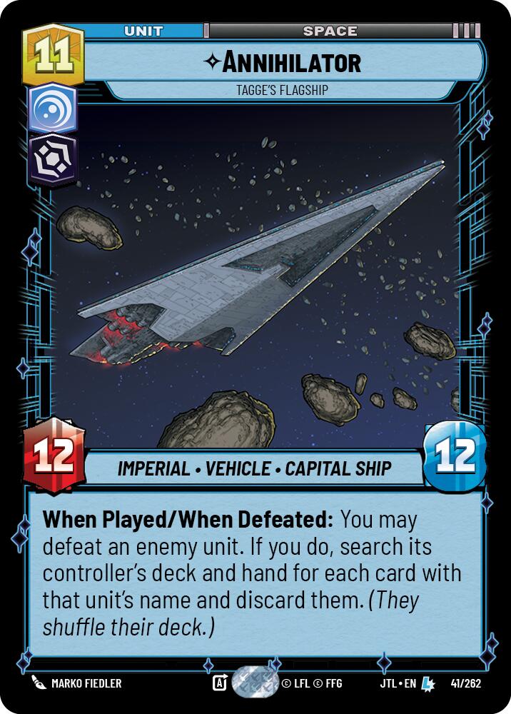 Annihilator - Tagge's Flagship (041/262) (041/262) [Jump to Lightspeed] | Fandemonia Ltd