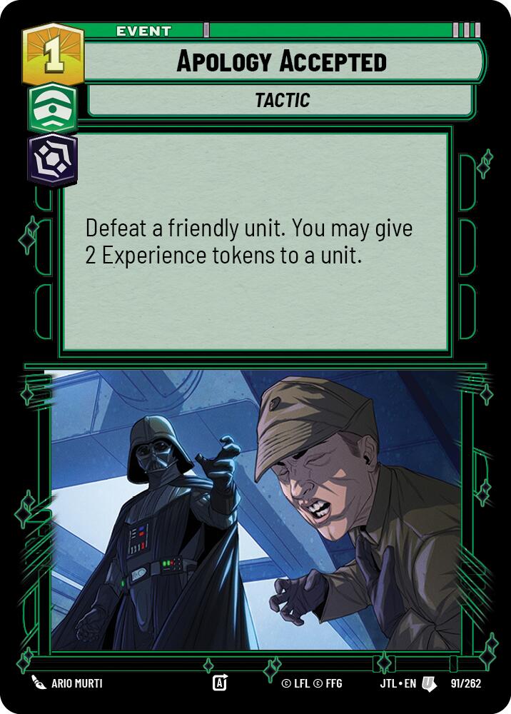 Apology Accepted (091/262) (091/262) [Jump to Lightspeed] | Fandemonia Ltd