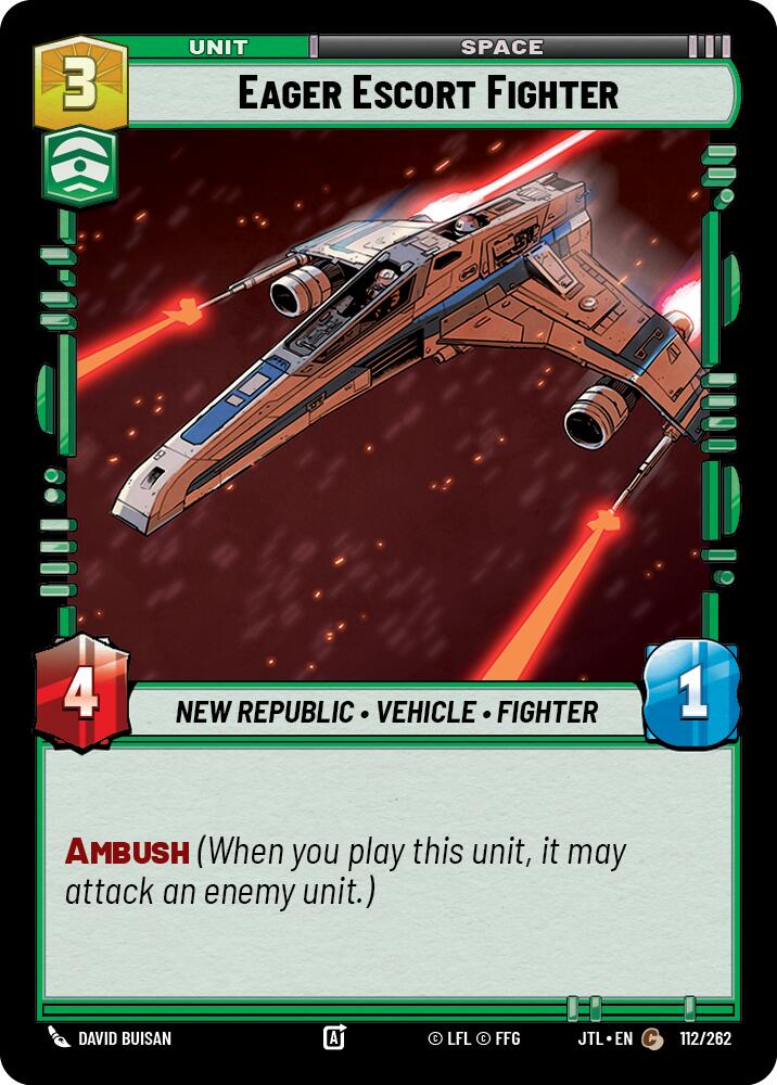 Eager Escort Fighter (112/262) (112/262) [Jump to Lightspeed] | Fandemonia Ltd