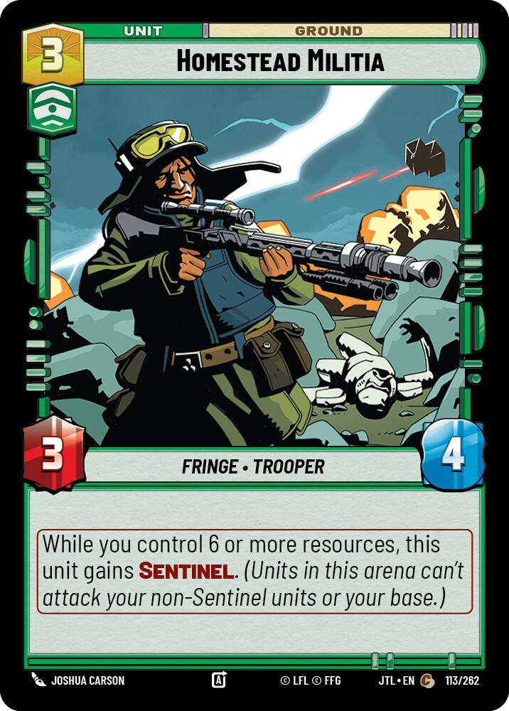 Homestead Militia (113/262) (113/262) [Jump to Lightspeed] | Fandemonia Ltd