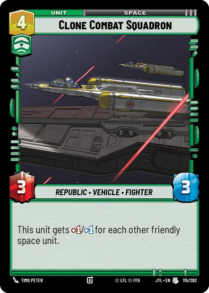 Clone Combat Squadron (115/262) (115/262) [Jump to Lightspeed] | Fandemonia Ltd