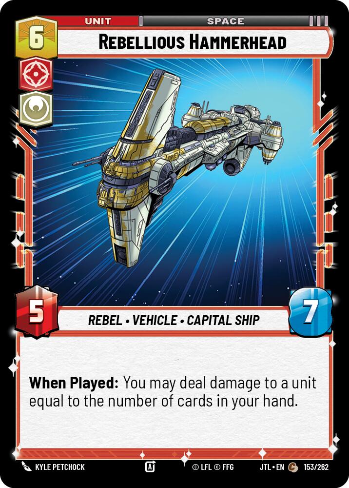 Rebellious Hammerhead (153/262) (153/262) [Jump to Lightspeed] | Fandemonia Ltd
