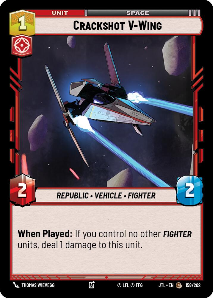 Crackshot V-Wing (158/262) (158/262) [Jump to Lightspeed] | Fandemonia Ltd