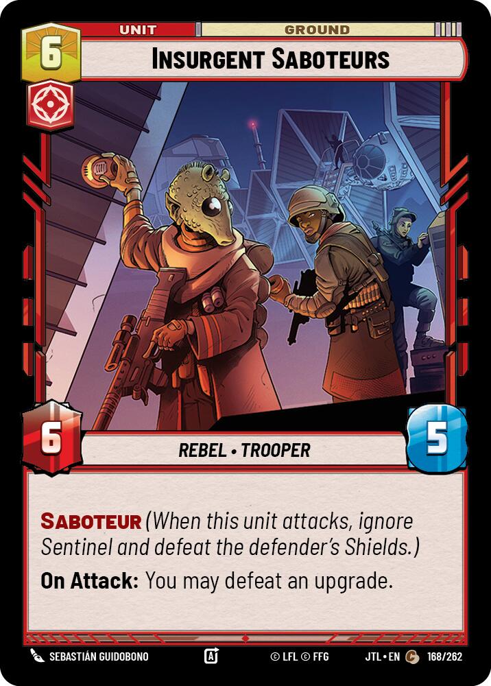 Insurgent Saboteurs (168/262) (168/262) [Jump to Lightspeed] | Fandemonia Ltd