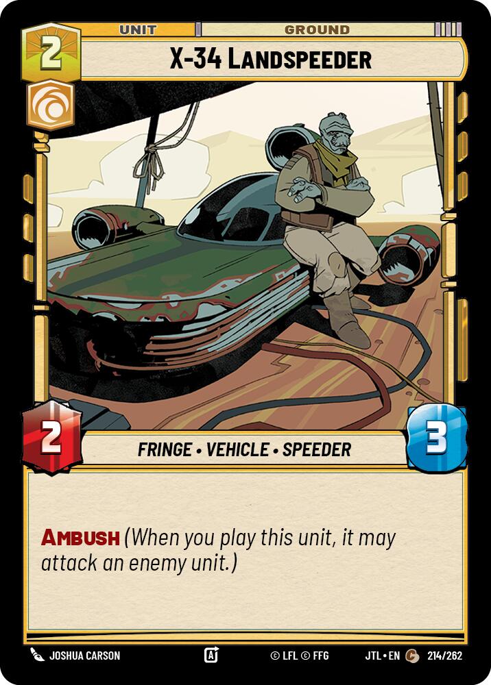 X-34 Landspeeder (214/262) (214/262) [Jump to Lightspeed] | Fandemonia Ltd