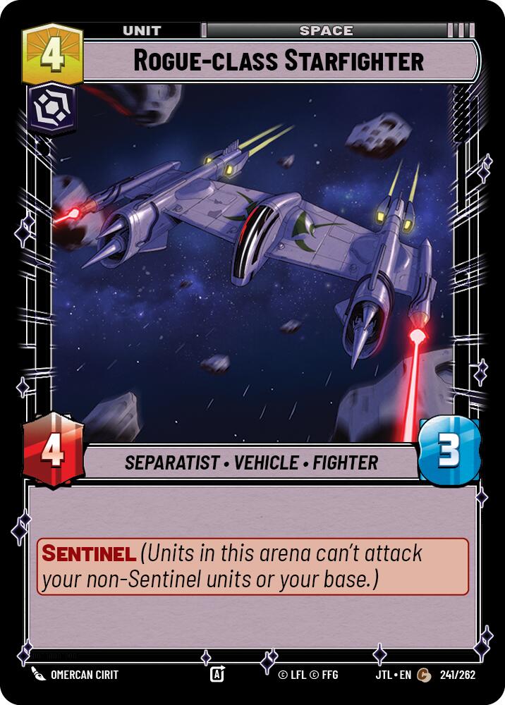 Rogue-class Starfighter (241/262) (241/262) [Jump to Lightspeed] | Fandemonia Ltd