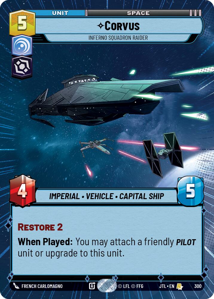 Corvus - Inferno Squadron Raider (300) (Hyperspace) (300) [Jump to Lightspeed] | Fandemonia Ltd