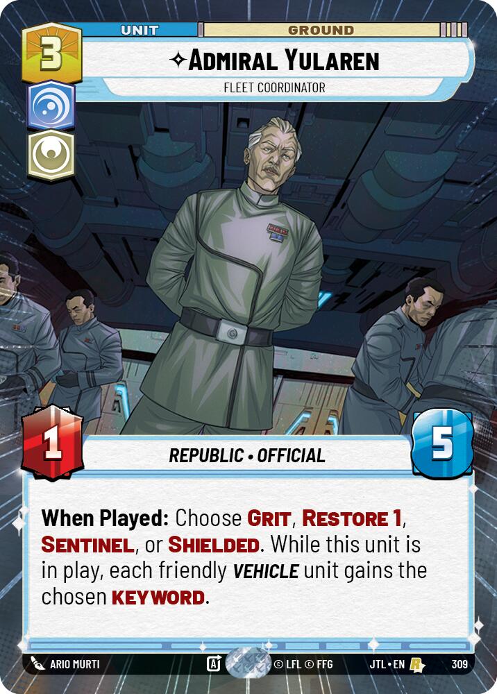 Admiral Yularen - Fleet Coordinator (309) (Hyperspace) (309) [Jump to Lightspeed] | Fandemonia Ltd