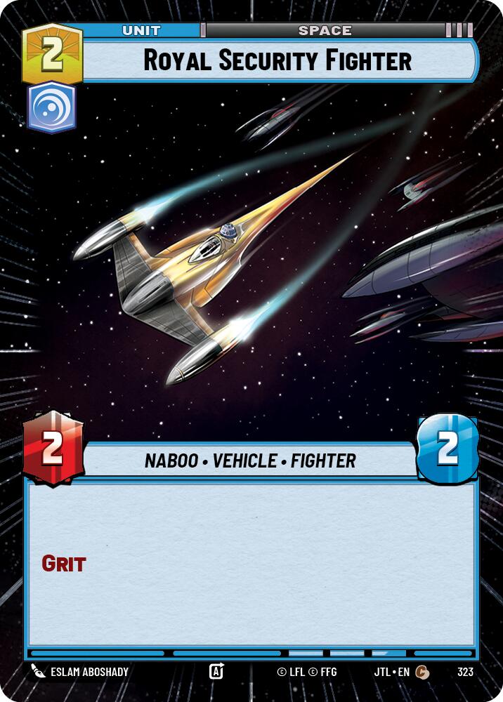 Royal Security Fighter (323) (Hyperspace) (323) [Jump to Lightspeed] | Fandemonia Ltd