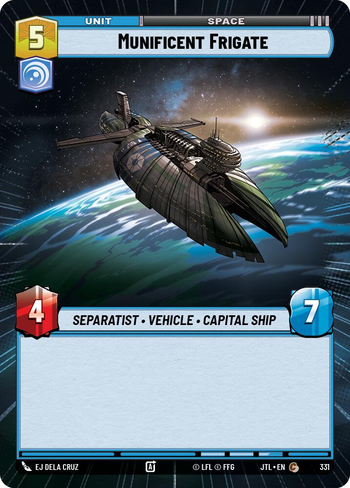 Munificent Frigate (331) (Hyperspace) (331) [Jump to Lightspeed] | Fandemonia Ltd