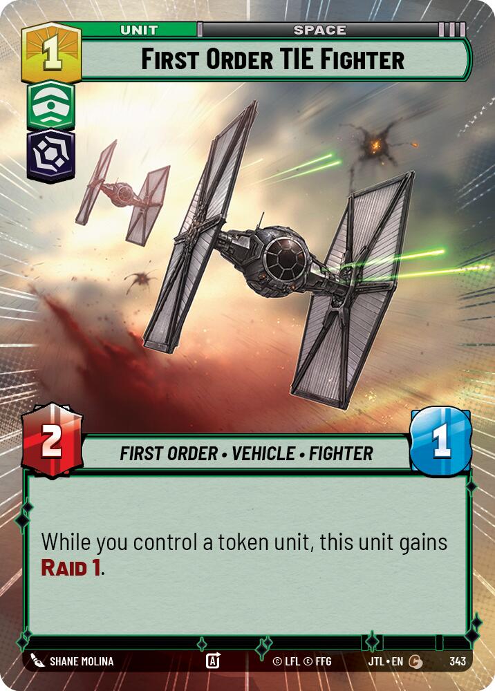 First Order TIE Fighter (343) (Hyperspace) (343) [Jump to Lightspeed] | Fandemonia Ltd