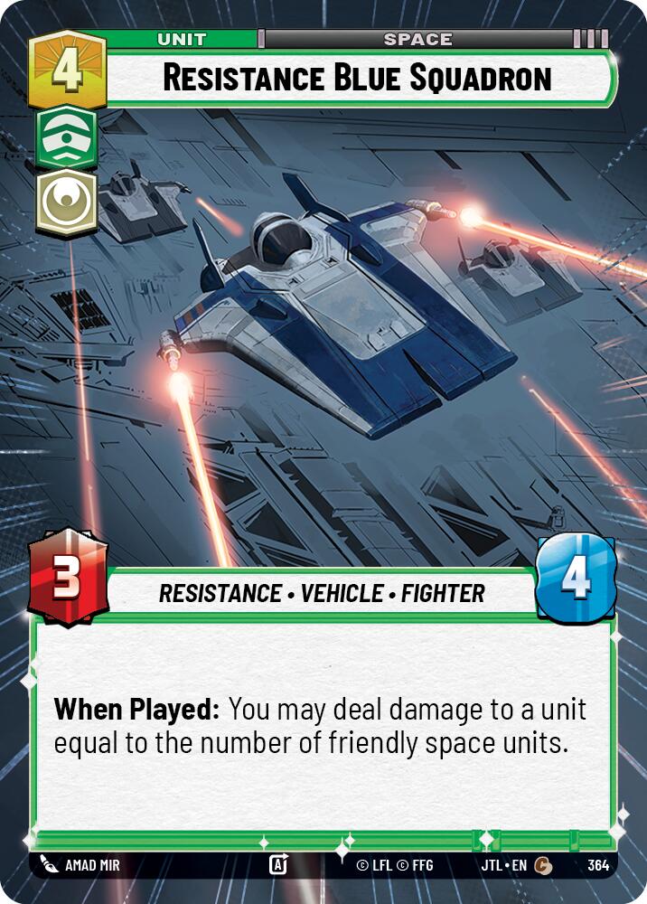 Resistance Blue Squadron (364) (Hyperspace) (364) [Jump to Lightspeed] | Fandemonia Ltd