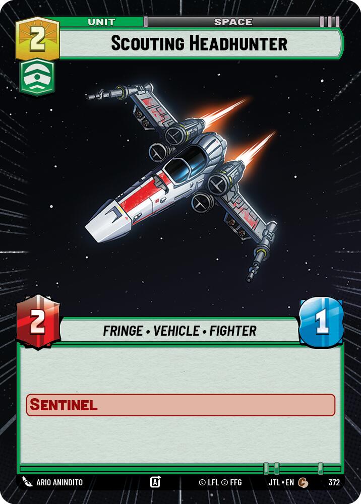 Scouting Headhunter (372) (Hyperspace) (372) [Jump to Lightspeed] | Fandemonia Ltd