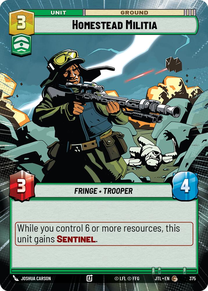 Homestead Militia (375) (Hyperspace) (375) [Jump to Lightspeed] | Fandemonia Ltd