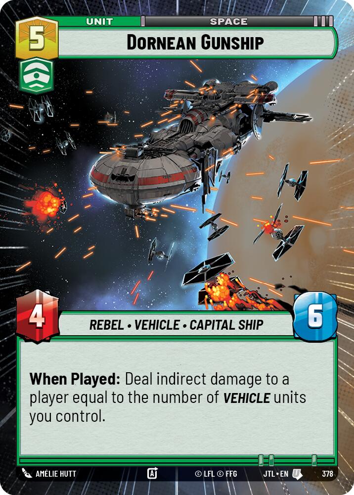 Dornean Gunship (378) (Hyperspace) (378) [Jump to Lightspeed] | Fandemonia Ltd