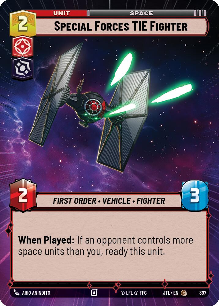 Special Forces TIE Fighter (397) (Hyperspace) (397) [Jump to Lightspeed] | Fandemonia Ltd