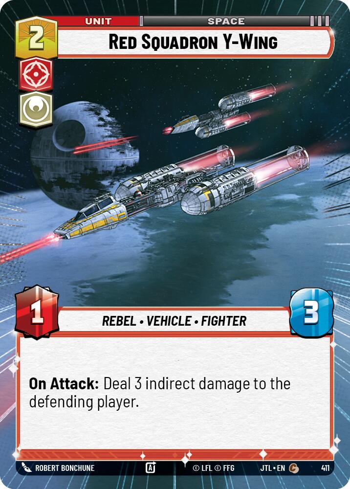 Red Squadron Y-Wing (411) (Hyperspace) (411) [Jump to Lightspeed] | Fandemonia Ltd