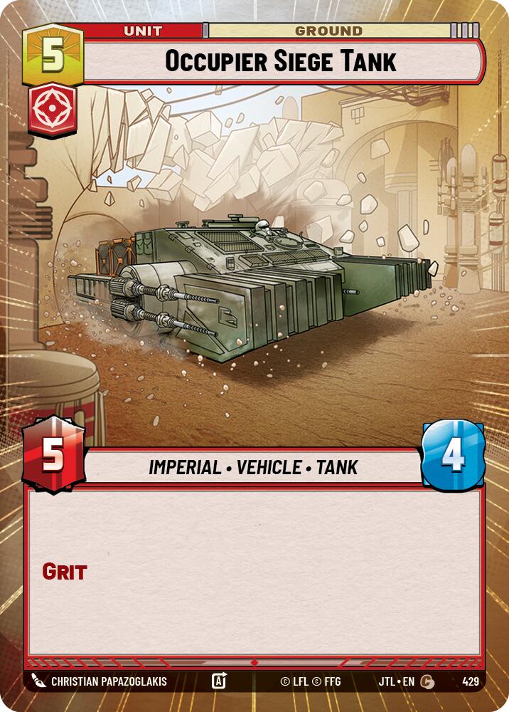 Occupier Siege Tank (429) (Hyperspace) (429) [Jump to Lightspeed] | Fandemonia Ltd