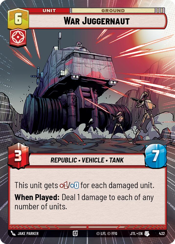 War Juggernaut (432) (Hyperspace) (432) [Jump to Lightspeed] | Fandemonia Ltd