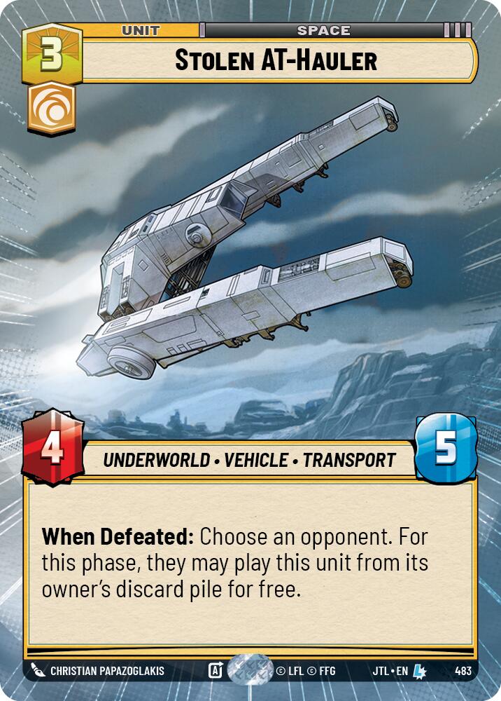 Stolen AT-Hauler (483) (Hyperspace) (483) [Jump to Lightspeed] | Fandemonia Ltd