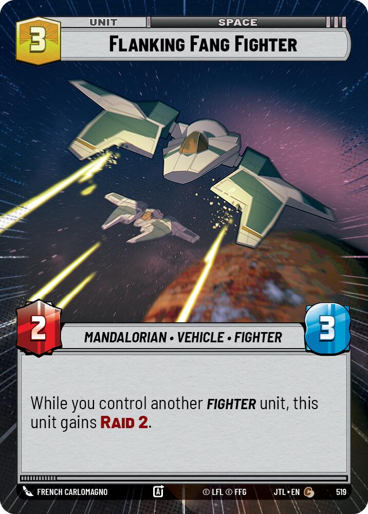Flanking Fang Fighter (519) (Hyperspace) (519) [Jump to Lightspeed] | Fandemonia Ltd