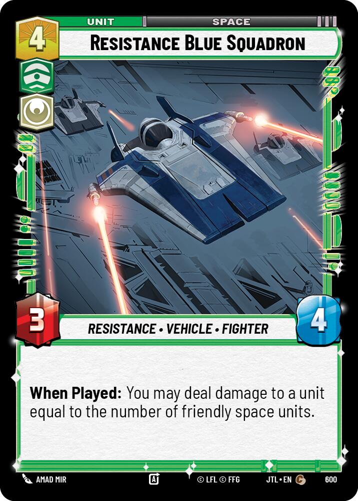 Resistance Blue Squadron (600) (600) [Jump to Lightspeed] | Fandemonia Ltd