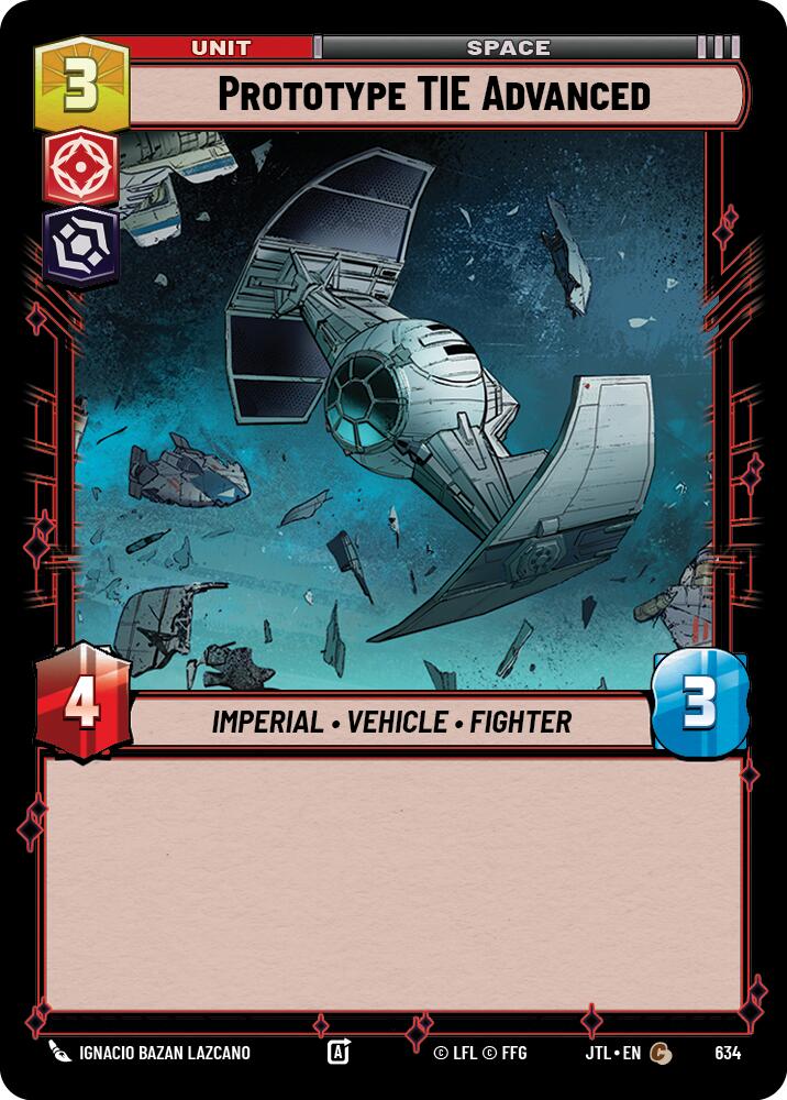 Prototype TIE Advanced (634) (634) [Jump to Lightspeed] | Fandemonia Ltd