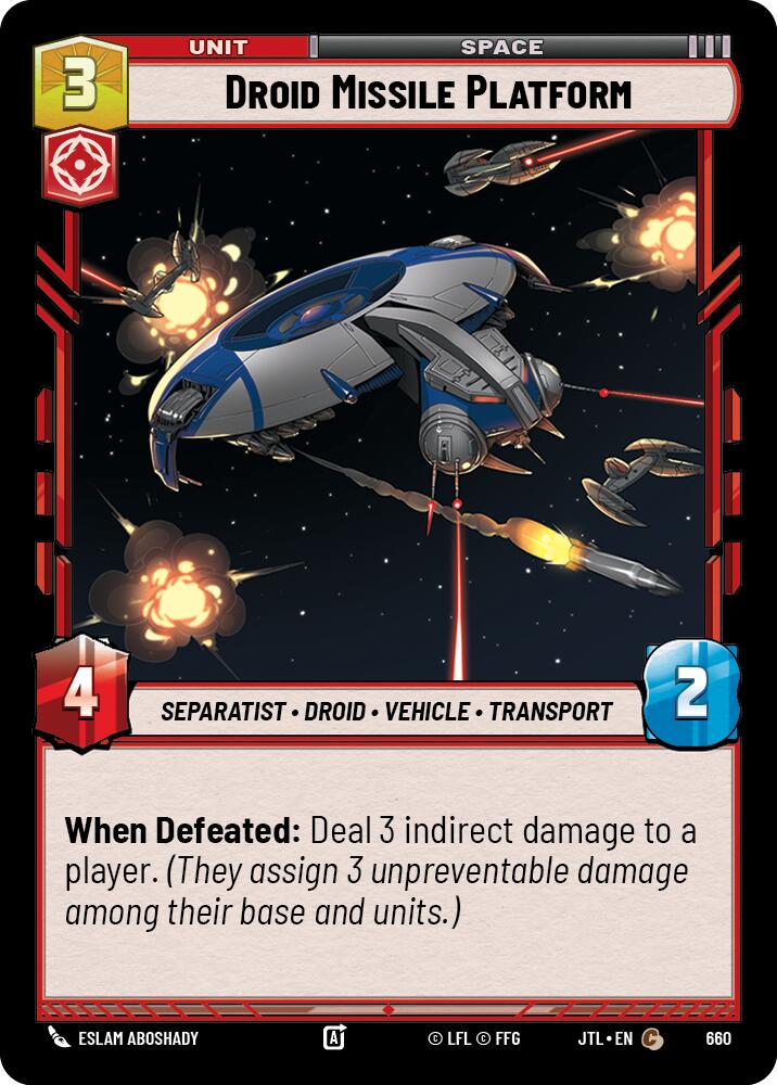 Droid Missile Platform (660) (660) [Jump to Lightspeed] | Fandemonia Ltd