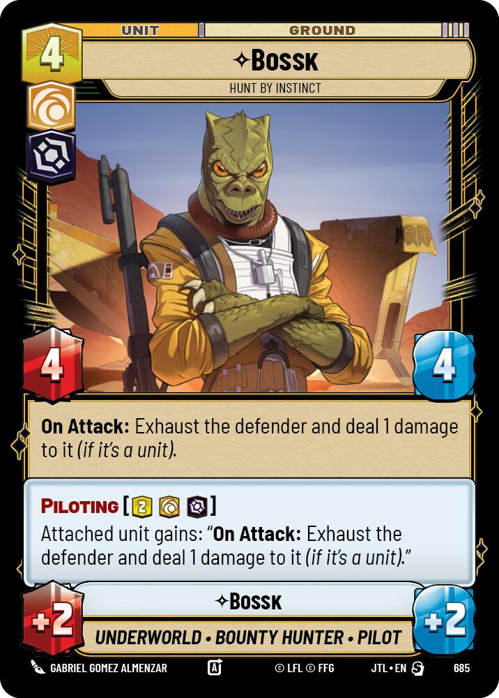 Bossk - Hunt By Instinct (685) (685) [Jump to Lightspeed] | Fandemonia Ltd