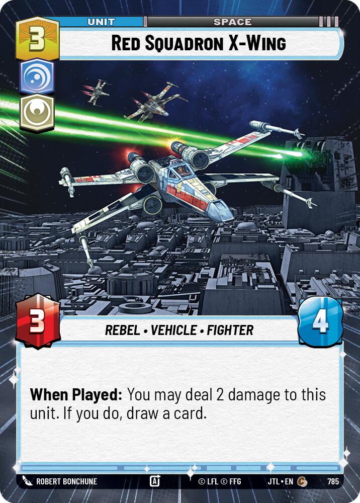 Red Squadron X-Wing (785) (Hyperspace Foil) (785) [Jump to Lightspeed] | Fandemonia Ltd