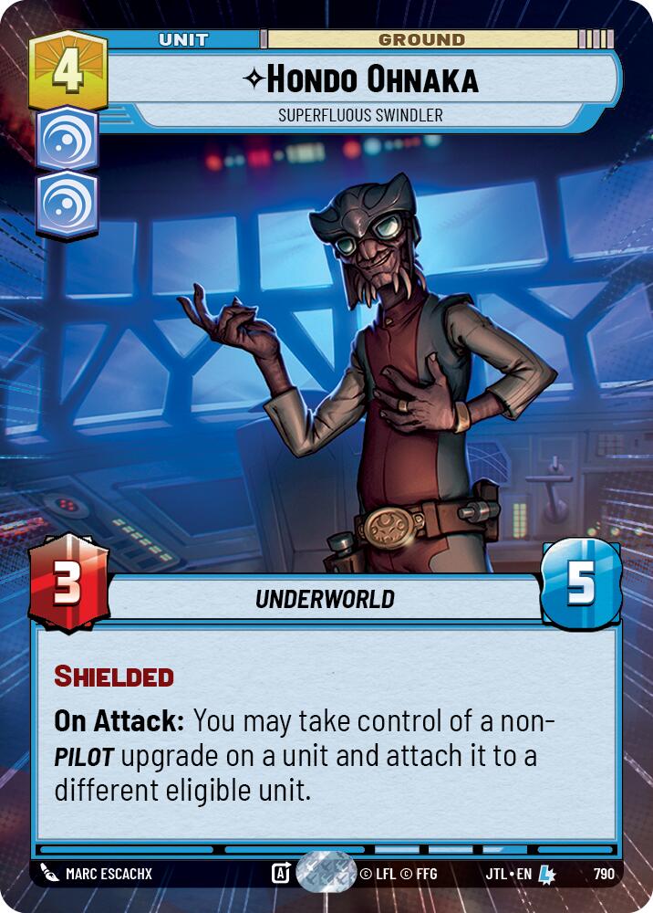 Hondo Ohnaka - Superfluous Swindler (790) (Hyperspace Foil) (790) [Jump to Lightspeed] | Fandemonia Ltd