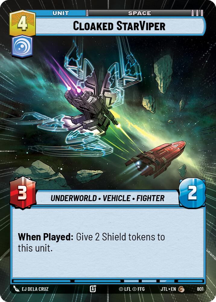 Cloaked StarViper (801) (Hyperspace Foil) (801) [Jump to Lightspeed] | Fandemonia Ltd
