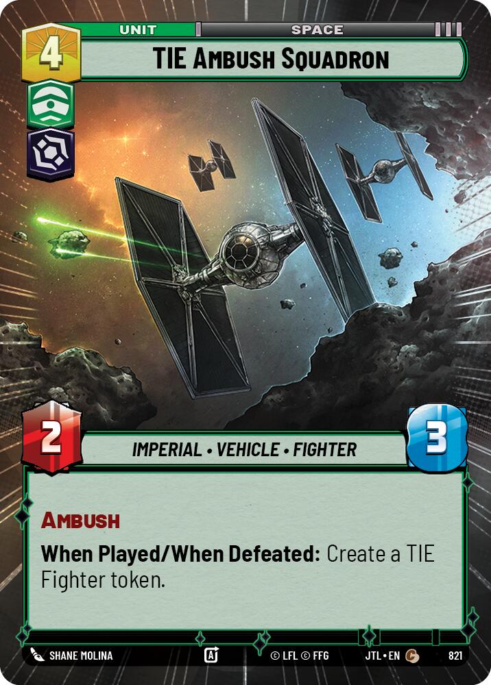 TIE Ambush Squadron (821) (Hyperspace Foil) (821) [Jump to Lightspeed] | Fandemonia Ltd