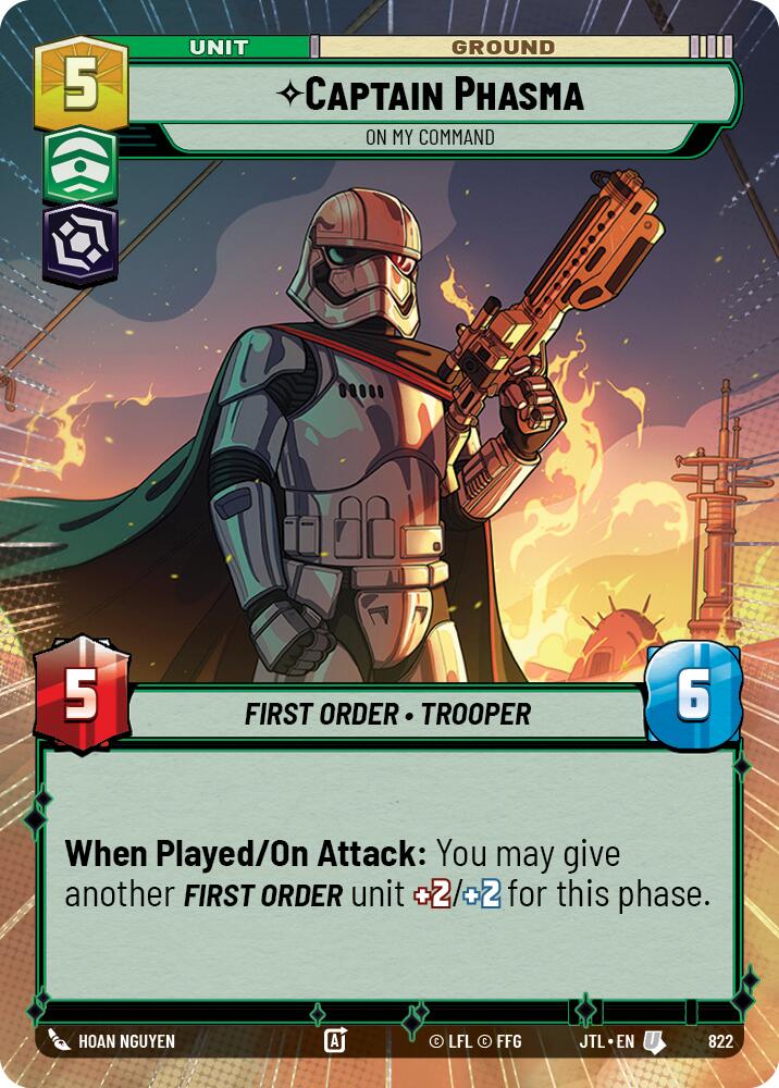 Captain Phasma - On My Command (822) (Hyperspace Foil) (822) [Jump to Lightspeed] | Fandemonia Ltd