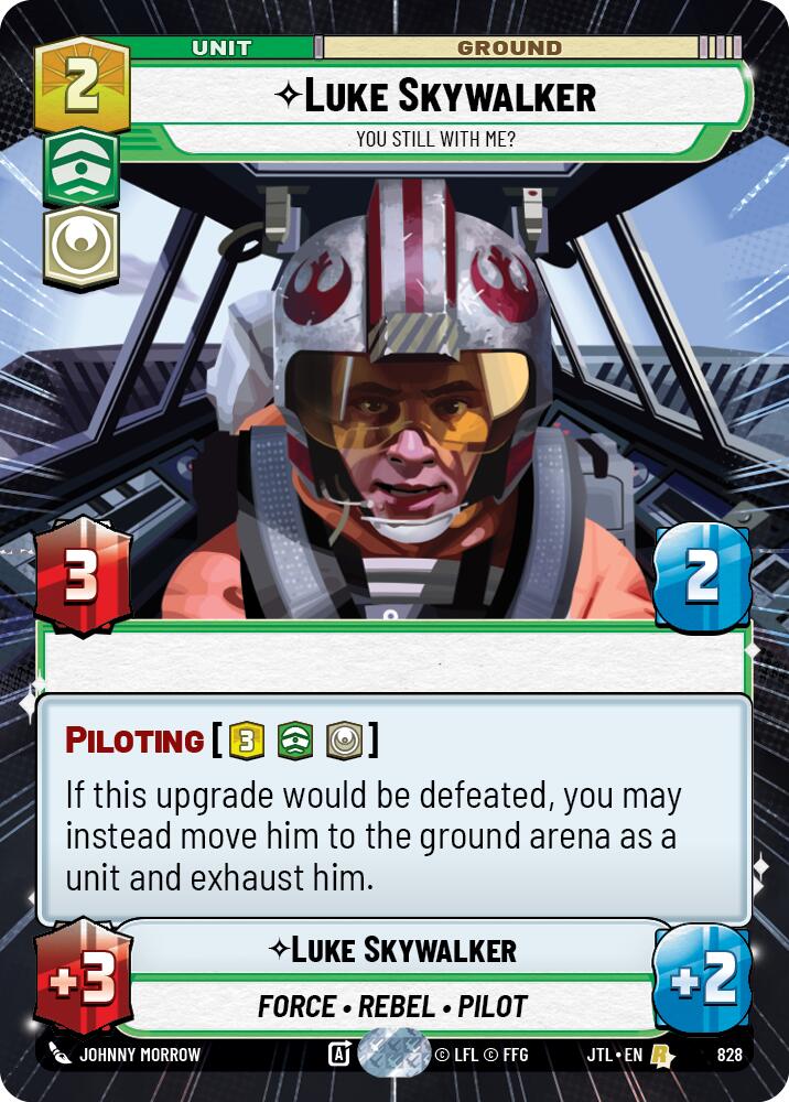 Luke Skywalker - You Still With Me? (828) (Hyperspace Foil) (828) [Jump to Lightspeed] | Fandemonia Ltd
