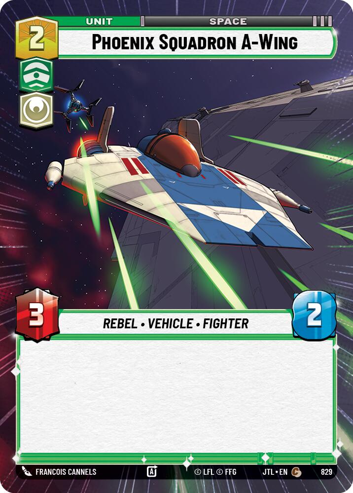 Phoenix Squadron A-Wing (829) (Hyperspace Foil) (829) [Jump to Lightspeed] | Fandemonia Ltd